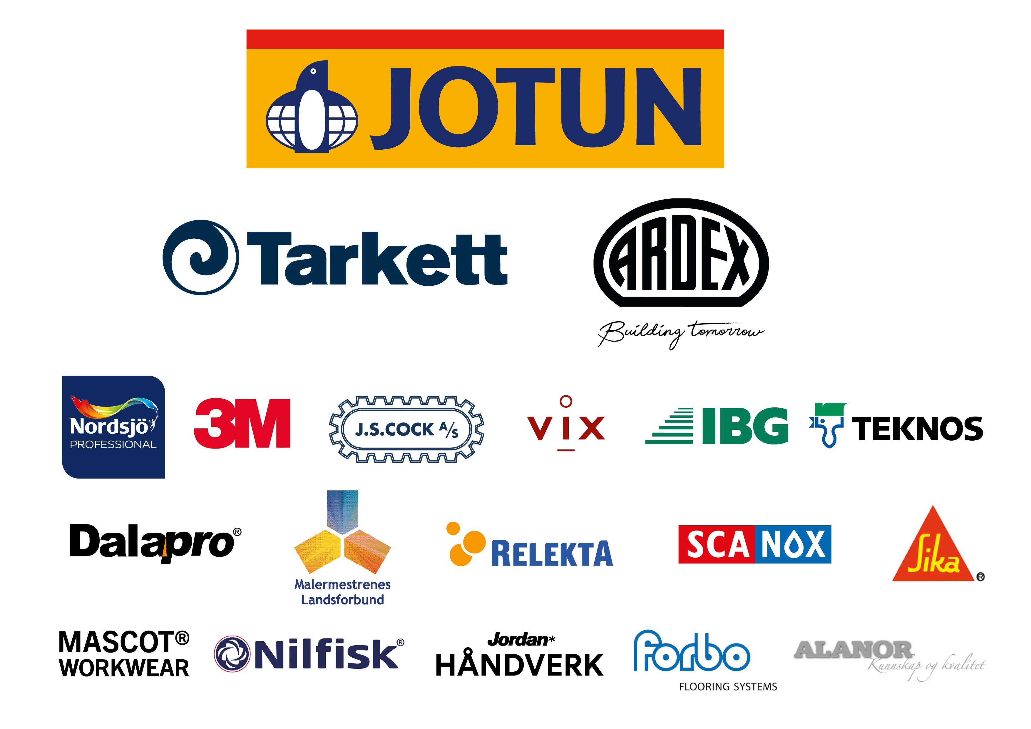 Bilde av alle leverand&oslash;rene