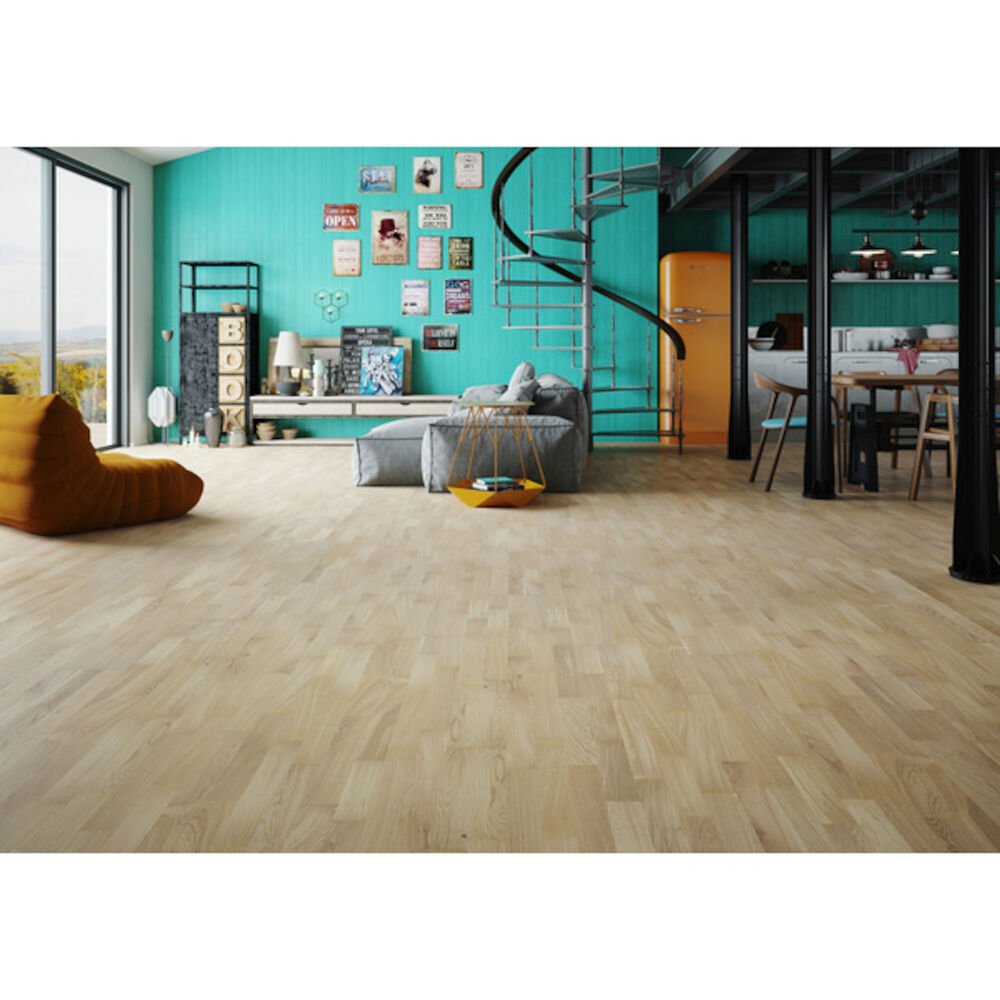 Saga Classic Hvit Eik Parkett