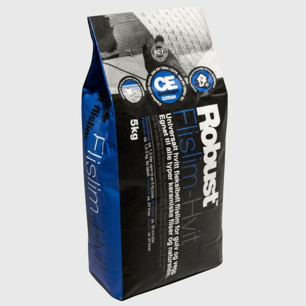 Robust Flislim Hvit - 5 kg